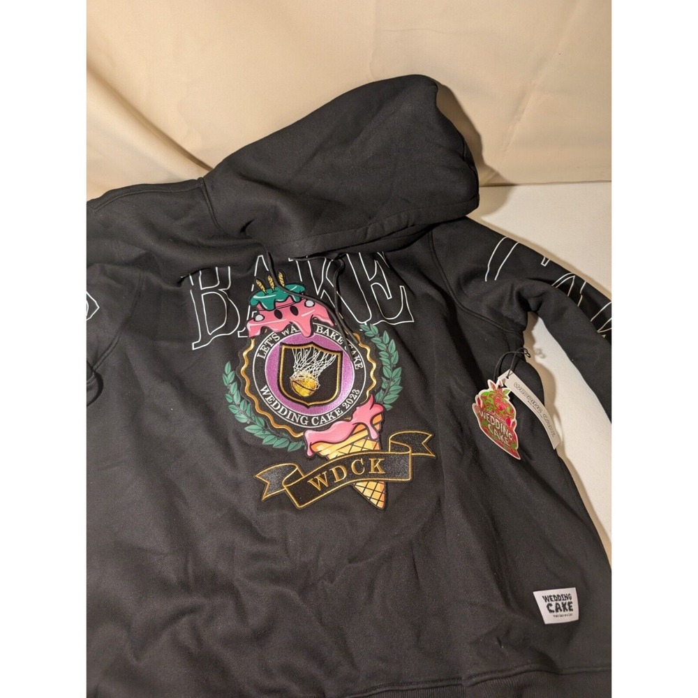 Wedding Cake WDCK Hoodie Black 2XL Awake NY Collab Graphic Pullover NWT - Picture 2 of 3